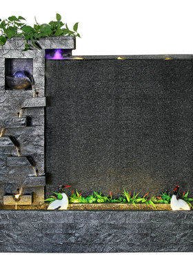 办公室鱼缸流水喷泉招财加湿器