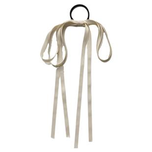 ins蝴蝶结丝带编发头绳芭蕾少女风法式甜美飘带绑发发带头饰发绳