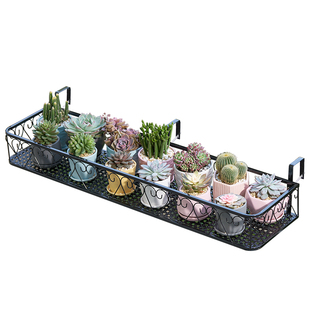 栏杆花架置物架阳台悬挂挂式花盆托架窗台护栏挂架铁艺架子新款