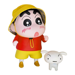 蜡笔小新洗澡手办摆件玩偶公仔雨衣奶茶校服动漫人物系列生日礼物