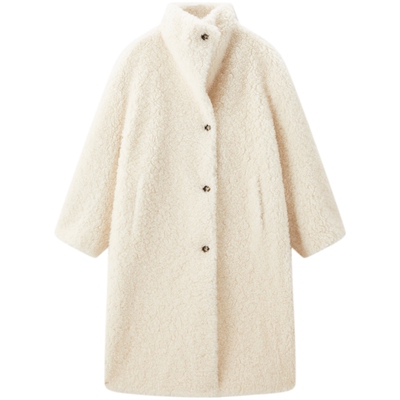 【商场同款】太平鸟品质时髦摩登全羊毛颗粒皮草外套A1ADF4506