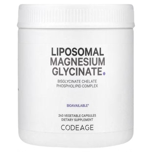Codeage脂质体甘氨酸镁补镁片睡眠神经放松双甘氨酸螯合物