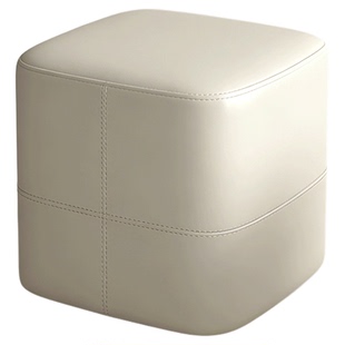 实木软包小凳子家用矮凳客厅坐凳沙发凳子结实耐用换鞋凳创意方凳