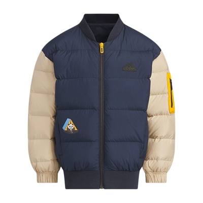 adidas阿迪达斯男女童冬装外套冬保暖飞行员宽松羽绒服JJ5015