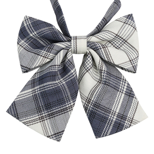 日系jk格子格纹领结领花蝴蝶结女毕业照学院风衬衫韩版ins水手服