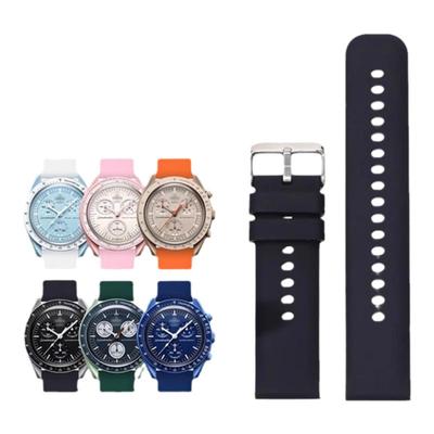 适配斯沃琪欧米茄硅胶表带swatch omega 史努比联名款橡胶表带20