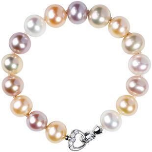 DOHX/都熙爱迪生珍珠手链混彩天然淡水珍珠手串珠合金白月光珠宝9