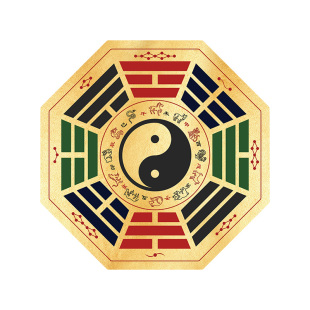太极八卦镜贴纸挂件室外问题化解尖角壁刀天斩大门窗户阳台平面镜
