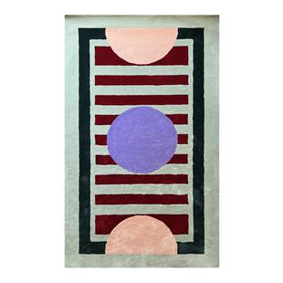 「彩球地毯」故我今我设计师定制款复古手工枪刺腈纶卧室客厅彩色