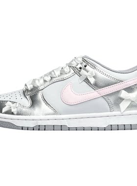 球鞋定制 Nike Dunk Low 芭蕾少女 丝带 优雅 女子低帮休闲板鞋