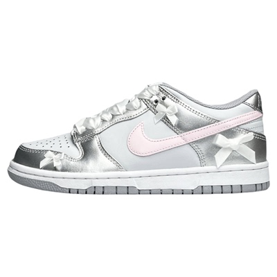 球鞋定制 Nike Dunk Low 芭蕾少女 丝带 优雅 女子低帮休闲板鞋
