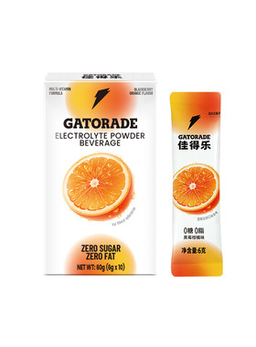 佳得乐gatorade闪电条电解质固体饮料运动补水冲剂维生素钠钾