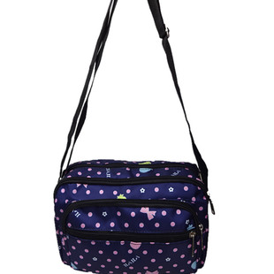 轻便妈妈花布包中老年包女斜挎包老人奶奶包小包包多层收款包挂包