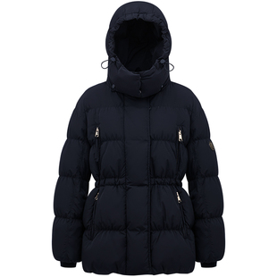 LINCCHIC金羽杰2025年冬季新款MIU感学院风抽褶羽绒服女外套2124