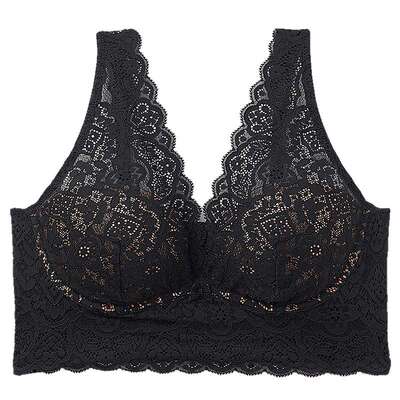 时尚花卉蕾丝胸衣式文胸