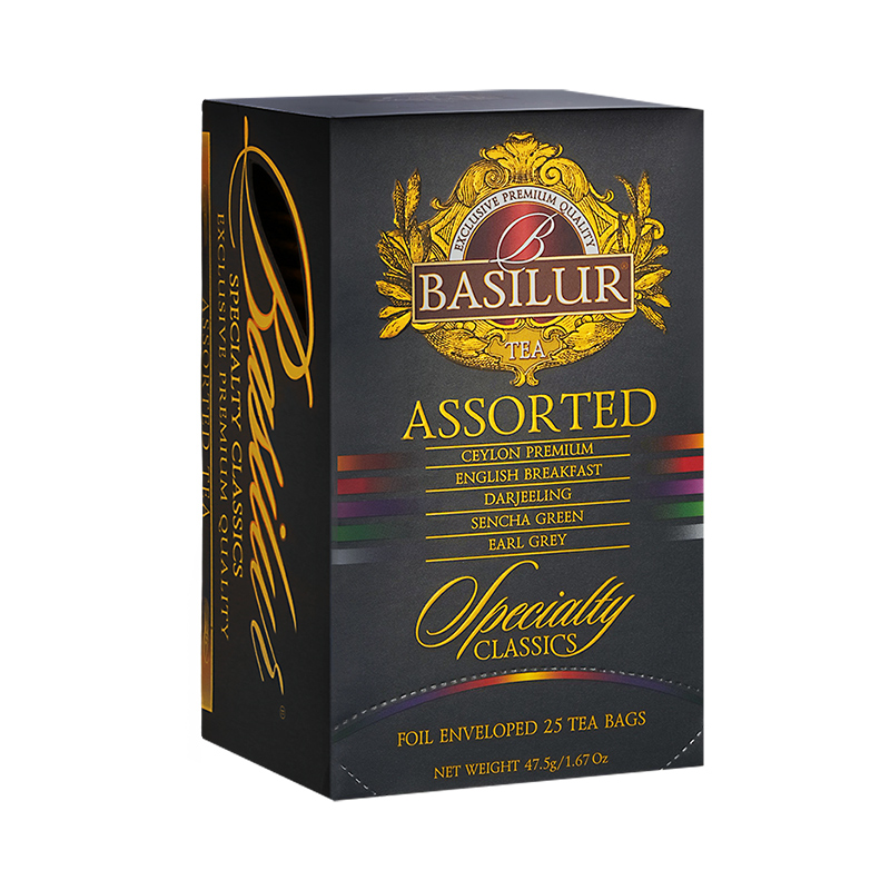 BASILUR宝锡兰英式早餐红茶茶包伯爵红茶锡兰红茶包茶包组合25片