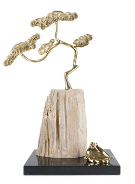 玄关摆件天然客厅新中式风工艺品