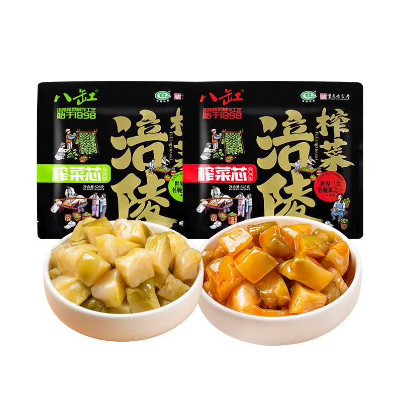 重庆涪陵榨菜芯鲜脆下饭528g