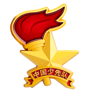 队徽少先队员队徽小学生磁扣强力别针式加厚圆形2022新款队徽胸章中国青少年先锋队标准型立体火炬款队徽礼盒