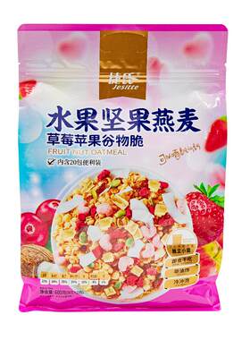 燕麦片草莓600g非油炸水果坚果