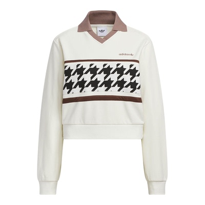 Adidas/阿迪达斯正品三叶草女士休闲复古短款运动宽松卫衣KC2689