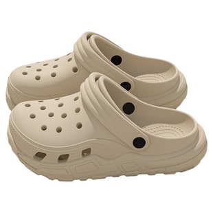 踩屎感儿童洞洞鞋男童夏季2024新款外穿防滑不臭脚包头凉拖鞋女童