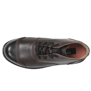 秋冬黑色防水透气马丁靴男士休闲商务皮鞋宽脚可穿防滑手缝线黑靴