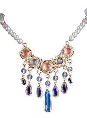 项链璎珞古风清新吊坠女珍珠