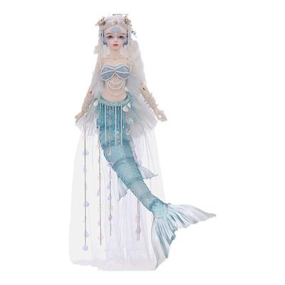 bjd娃娃四分赛壬精致人鱼造型