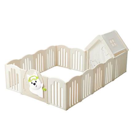 babycare西高地游戏围栏婴儿防护栏宝宝地上爬爬垫围栏一体儿童