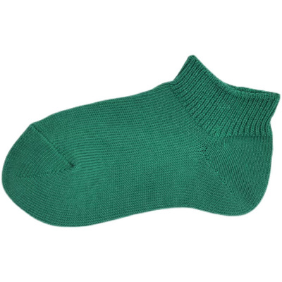 BEEFF绿色粗针透气船袜