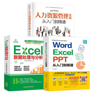 Office word excel ppt教程资深HR人力资源管理办公应用软件教程书数据高效办公应用与技巧大全零基础自学计算机wps