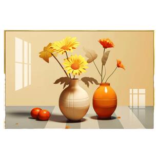 轻奢田园风电表箱遮挡装饰画现代简约电闸盒子推拉翻盖挂画向日葵