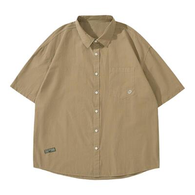 GOGOSOON夏季短袖衬衫日系复古