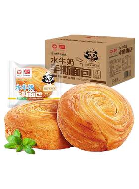 盼盼水牛奶手撕面包1kg×1箱