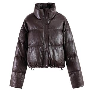 pu皮衣免洗羽绒服女士短款冬高端洋气小个子2025新款冬装爆款外套