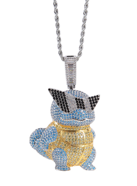 项链男潮高街欧美女夏嘻哈锆石