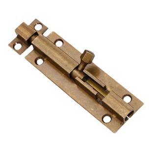 中式仿古纯铜插销门栓老式木门复古明装插销门窗户全铜加厚插销锁