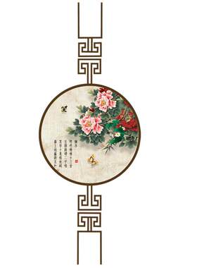 中国风中式古典静电防窥贴膜