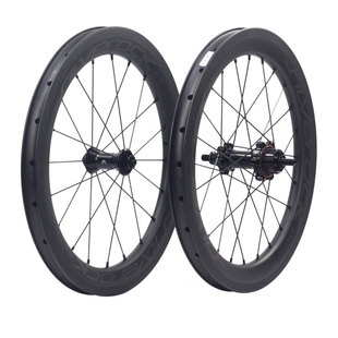 SILVEROCK SR38C 碳纤维外5速轮组16寸349小布折叠车碳轮直拉圈刹