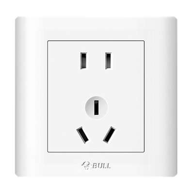 公牛白色开关插座暗装面板86型