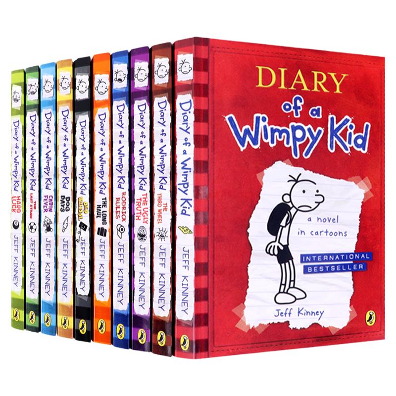 小屁孩日记英文原版 Diary of a Wimpy Kid 小屁孩日记1-18册 Jeff Kinney  儿童英语小说小学生课外读物幽默漫画章节书