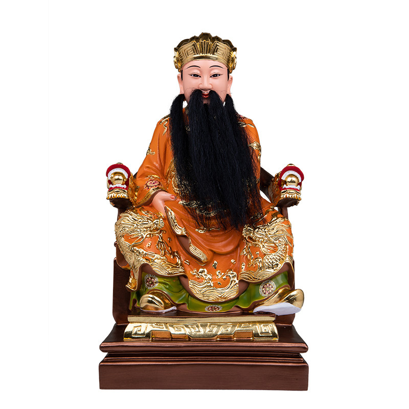 保生大帝神像吴真人大道公树脂彩绘大道真人神像海峡医神供奉摆件