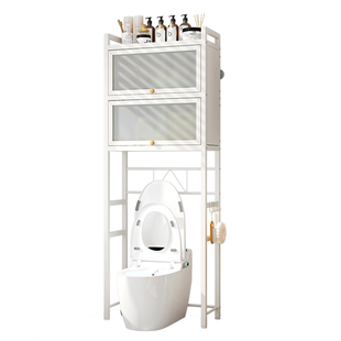 马桶置物架洗衣机上方收纳柜卫生间阳台浴室厕所智能落地储物柜子