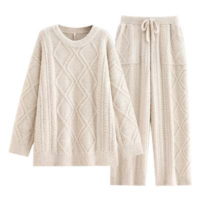 【商场同款】悦内女士半边绒睡衣