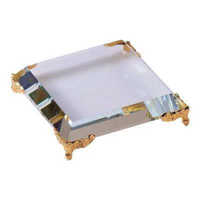 水晶玻璃手办化妆品底座展示架