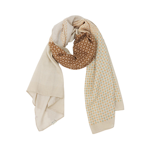 围巾女春秋薄款气质学院风百搭复古格子纱巾护颈保暖披肩棉麻丝巾