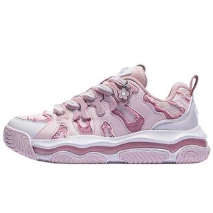 布朗尼丨安踏儿童运动鞋女大童鞋2025冬季新款增高厚底鞋老爹鞋