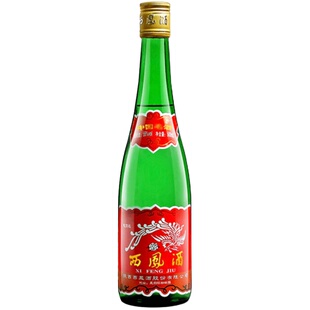 西凤酒绿瓶整箱6瓶凤香型粮食酒老西凤高度西风白酒