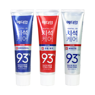 韩国正品爱茉莉93麦迪安86牙膏改善口臭清新口气清洁清爽呵护牙龈